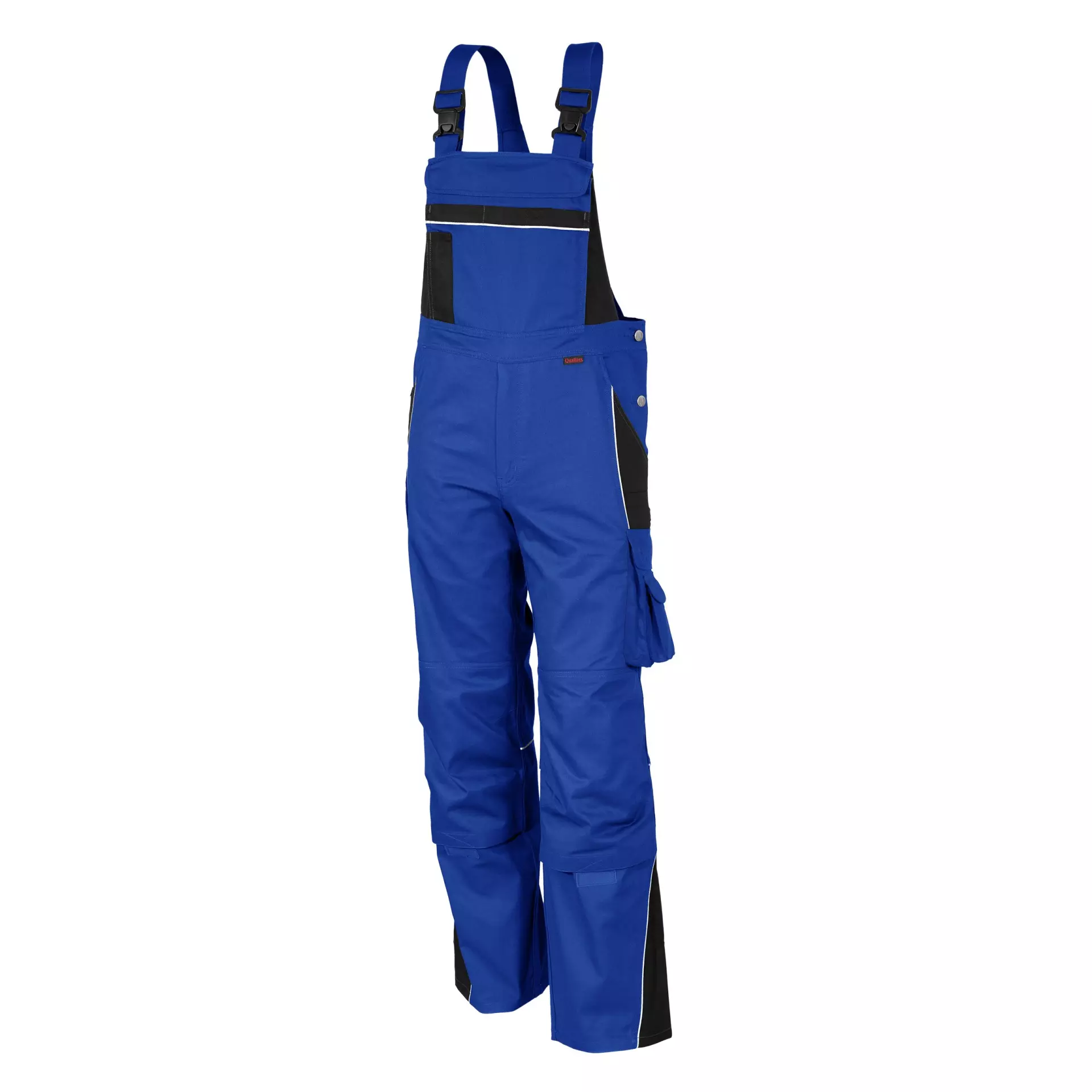 Qualitex NM-41006-0336, PRO Bib Overall Cornflower Blue/Black, image 1