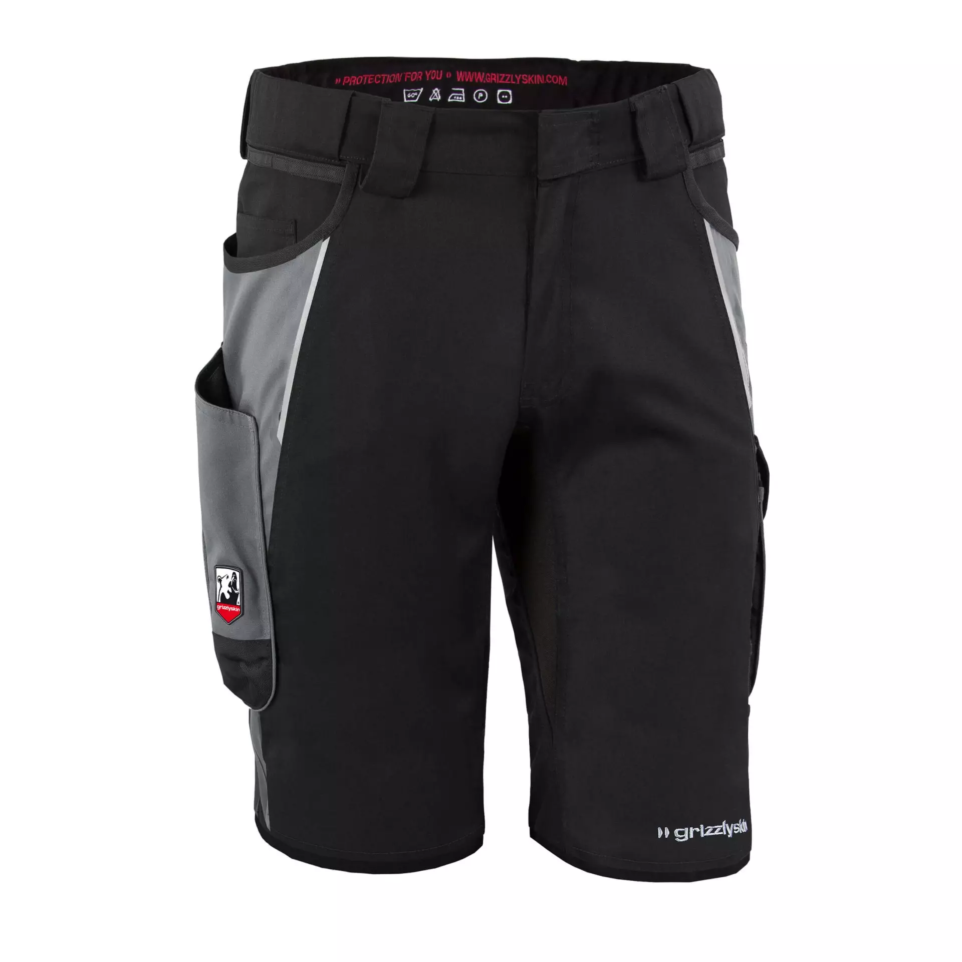 Grizzlyskin GIM3608, IRON Shorts schwarz/grau, image 1