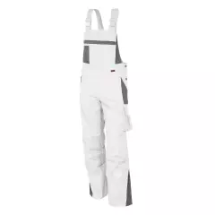 Qualitex NM-41006-3032, PRO Bib Overall White/Grey
