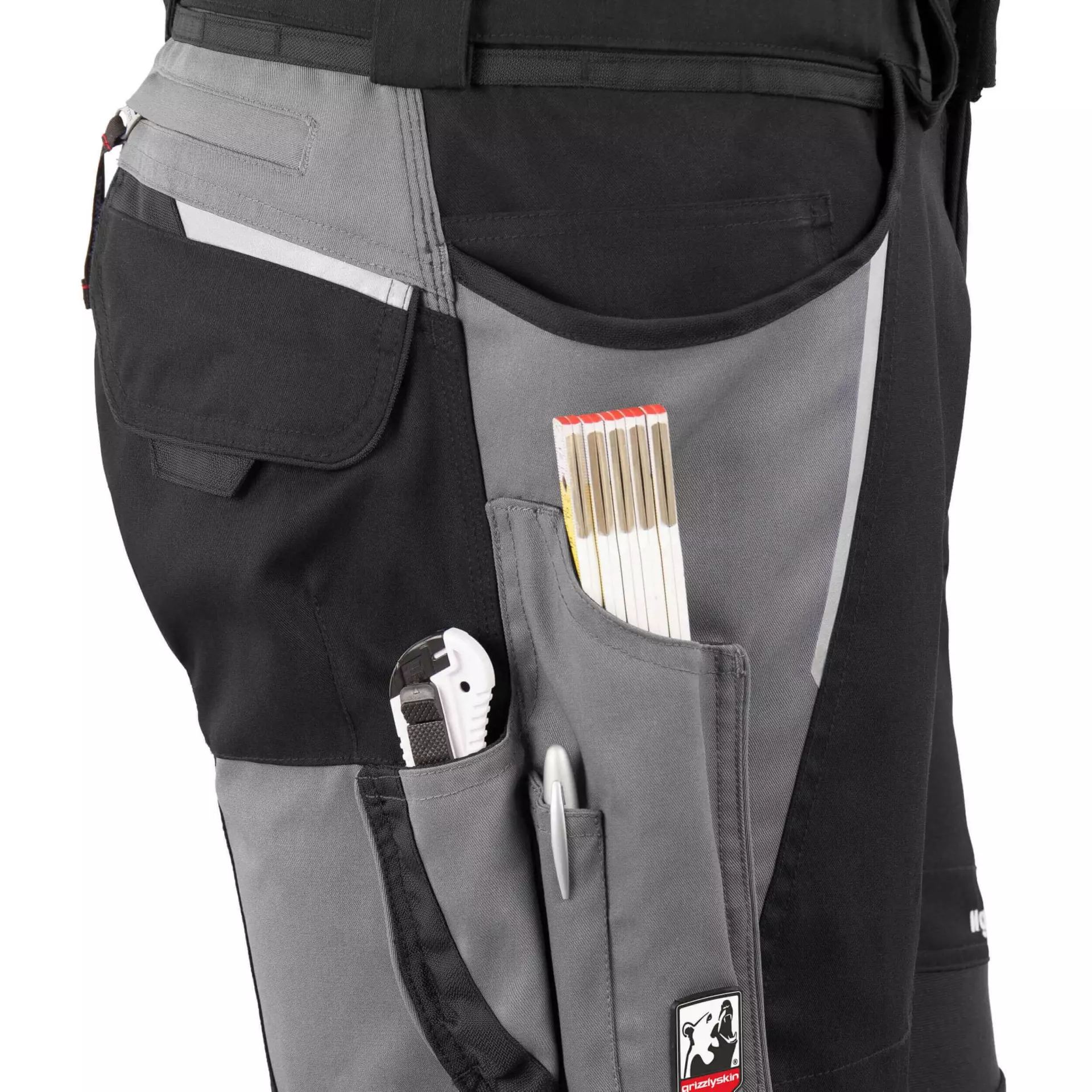 Grizzlyskin GIM3808, IRON Work Pants Black/Grey, image 4