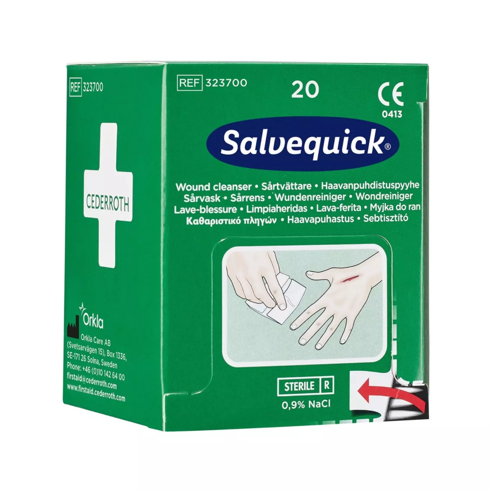 Cederroth C323700, Salvequick Wound Wipe, image 1