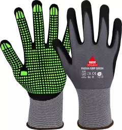  508150G, Hase Safety Gloves PADUA GRIP GREEN Assembly Gloves