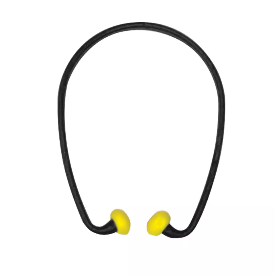 JSP AEE090-070-21X, PU Foam SoundStopper™ Ear Plugs with Black Band, image 1, gallery thumbnail