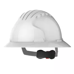 JSP AJP170-000-100, EVO® 6100 Full Brim Safety Helmet with Wheel Ratchet - White