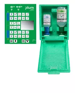 PLUM 81789, Combined Eye Wash Station with Wall Mount