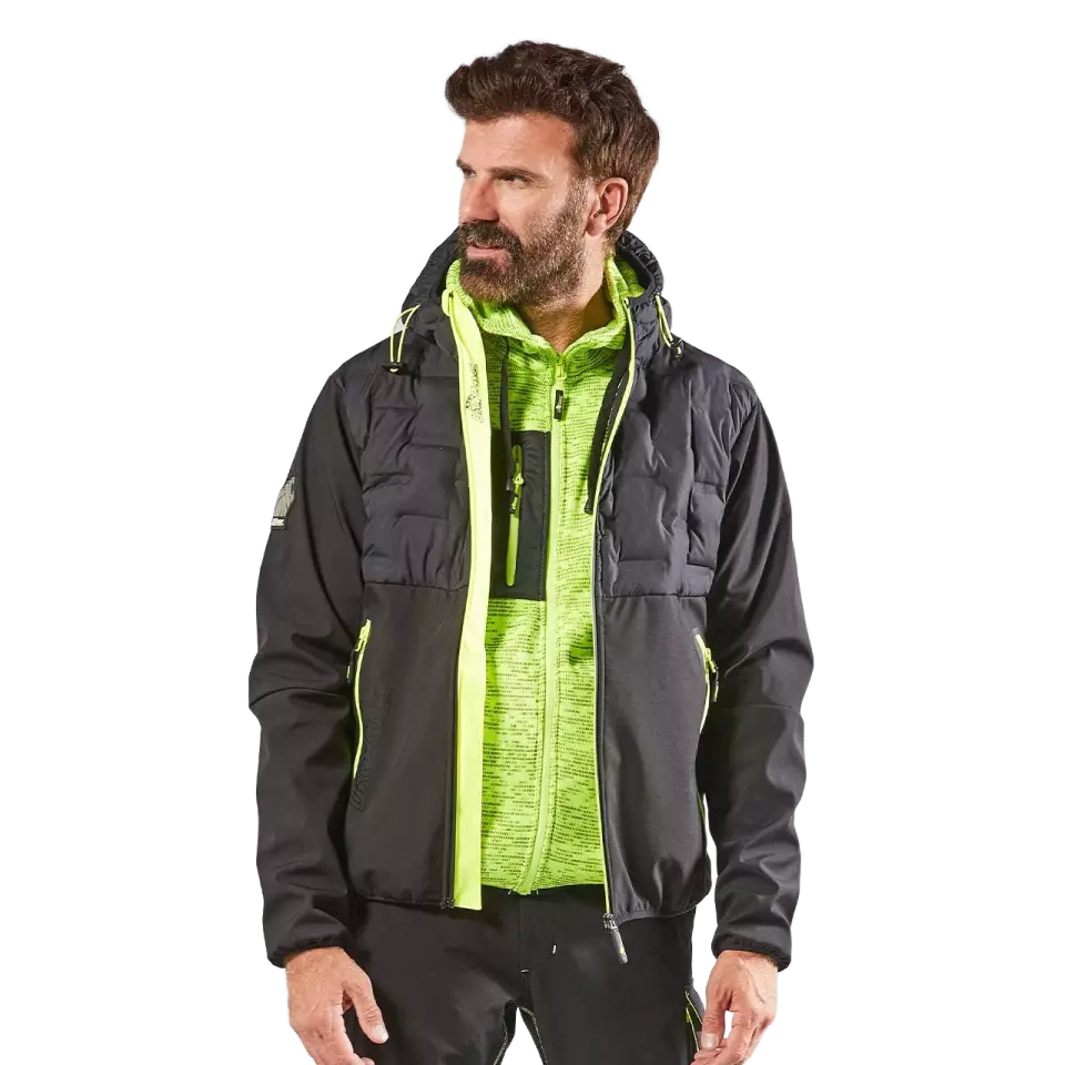 U-Power FU213BC, Spock Black Carbon Softshell, image 3, gallery thumbnail