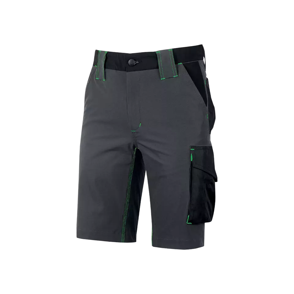 U-Power FU196RL, Mercury Asphalt Grey/Green Shorts, image 1, gallery thumbnail
