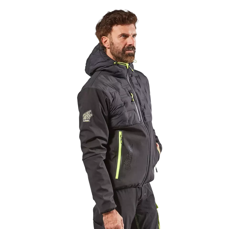 U-Power FU213BC, Spock Black Carbon Softshell, image 2, gallery thumbnail