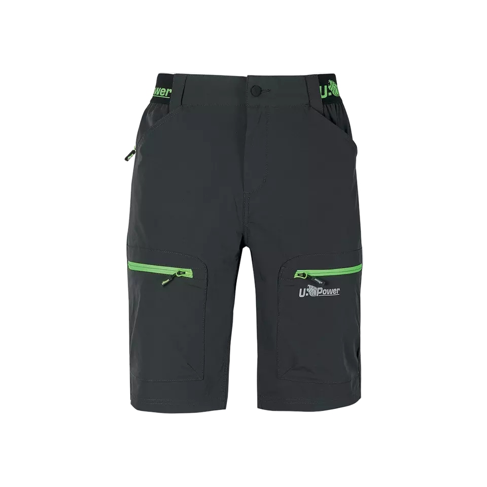 U-Power FU280RL, Ares Asphalt Grey/Green Shorts, image 1, gallery thumbnail