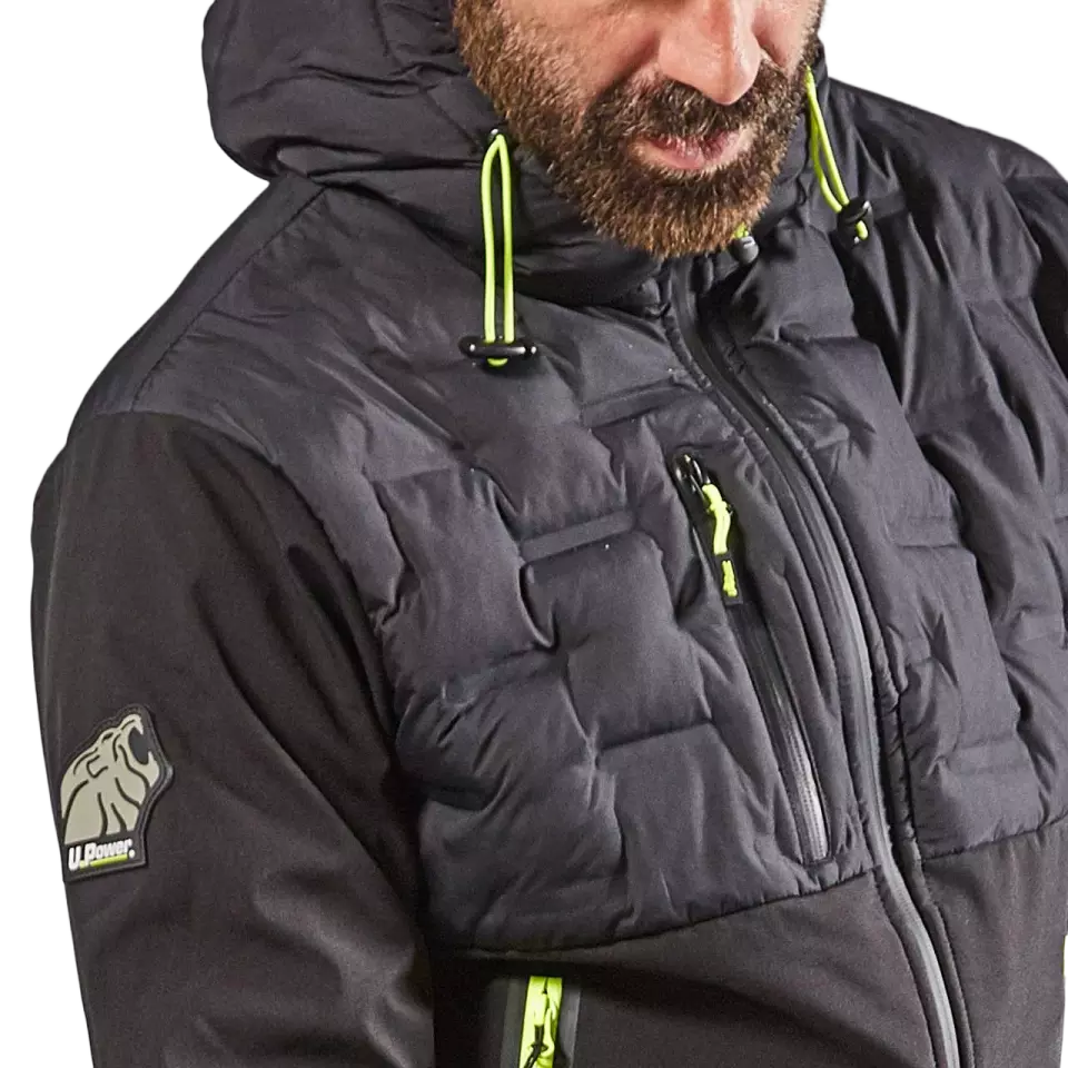 U-Power FU213BC, Spock Black Carbon Softshell, image 6, gallery thumbnail