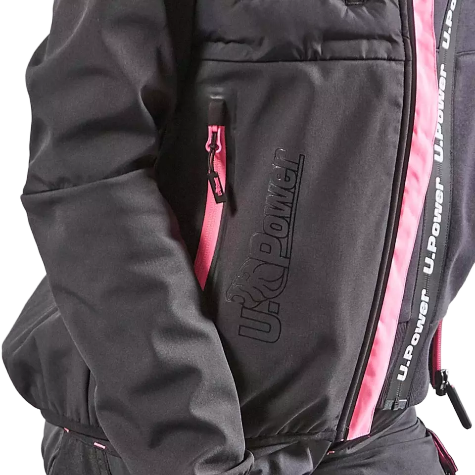 U-Power FU213GF, Spock Lady Grey Fucsia Softshell, image 7, gallery thumbnail