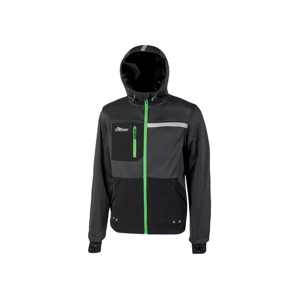 U-Power FU275RL, Galaxy Asphalt Grey/Green Sweatshirt, image 1, gallery thumbnail