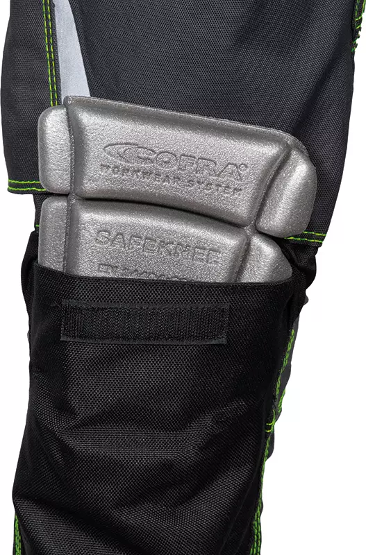 Cofra V486-0-04, Gondomar Work Pants Anthracite/Black/NeonGreen, image 5, gallery thumbnail