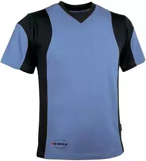 Cofra V080-0-02A, Java T-Shirt Light Blue/Black, image 1, gallery thumbnail