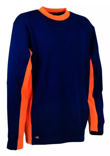 Cofra V131-0-02, Denmark T-Shirt Navy-Orange, image 1, gallery thumbnail