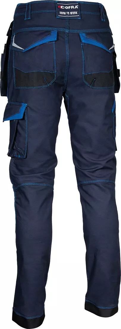 Cofra V481-0-02, Leiria Work Pants Navy/Sky Blue, image 6, gallery thumbnail