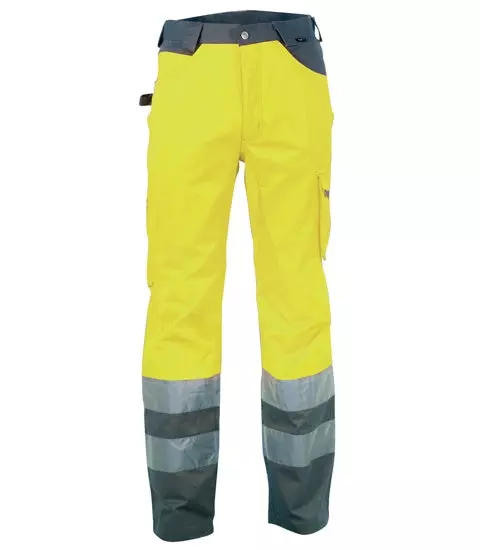 Cofra V071-0-00, Ray Work Pants Fluorescent Yellow/Anthracite, image 1, gallery thumbnail