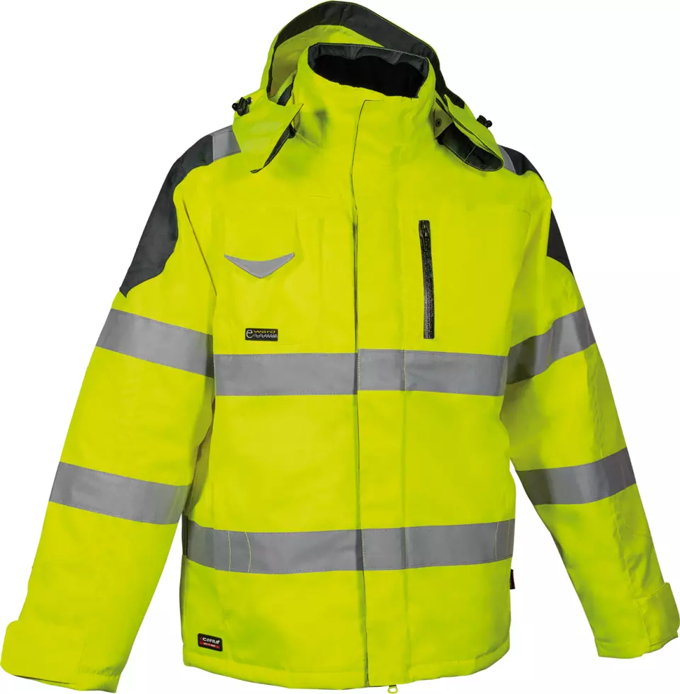 Cofra V017-0-00, Rescue Jacket Fluorescent Yellow/Anthracite, image 1, gallery thumbnail