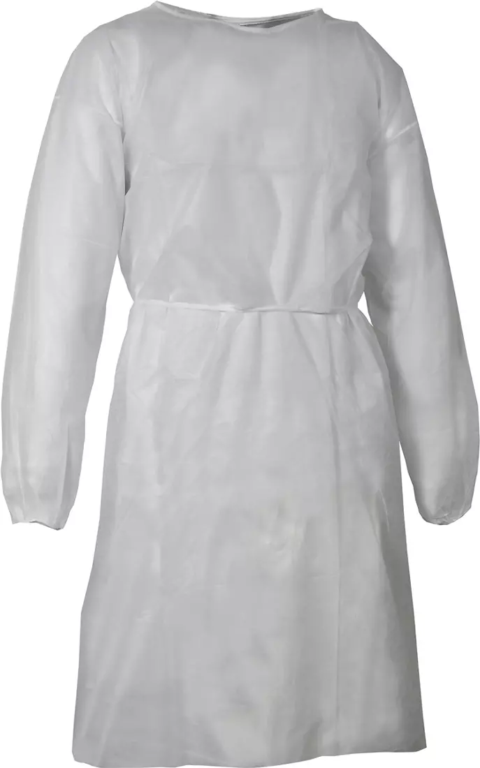 Cofra V660-0-K0, Clean-Proof Gown White, image 1, gallery thumbnail