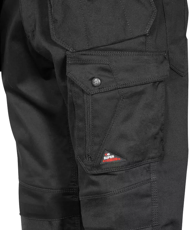 Cofra V568-0-05, Kudus Work Pants Black/Black, image 3, gallery thumbnail