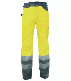 Cofra V071-0-00, Ray Work Pants Fluorescent Yellow/Anthracite