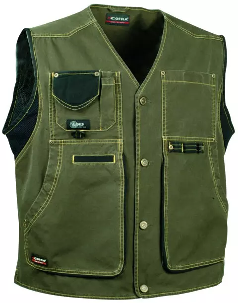 Cofra V055-0-03, Zurich Weste Braun/Schwarz, image 1, gallery thumbnail
