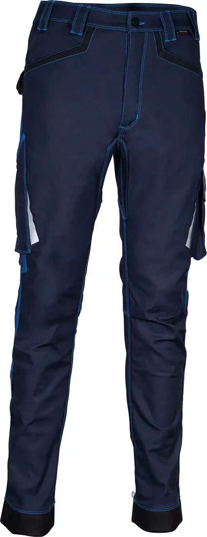 Cofra V487-0-02A, Barrerio Arbeitshose Marine/Himmelblau, image 1, gallery thumbnail