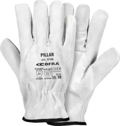 Cofra G106-DD00, Pillar Lederhandschuh Weiß
