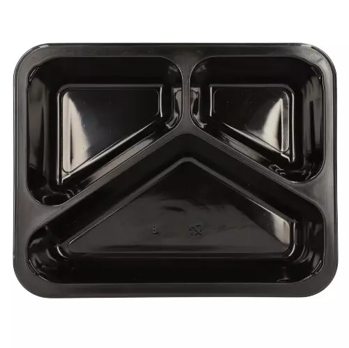 Starpak 88435, Mikrowellenschalen, PP 3-geteilt 1095 ml 4,9 cm x 22,7 cm x 17,8 cm, image 1, gallery thumbnail