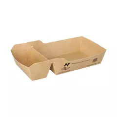Conpax (LM) 97062, Conpax (LM) Snack Trays, Notpla Cardboard 3.5 cm x 8.5 cm x 16.5 cm