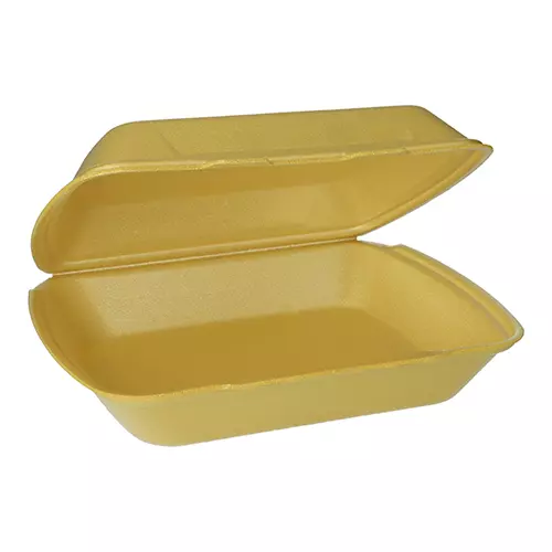 Starpak 90097, Menu Boxes with Hinged Lid, XPS Undivided 7.5 cm x 24.3 cm x 20.8 cm, image 1, gallery thumbnail