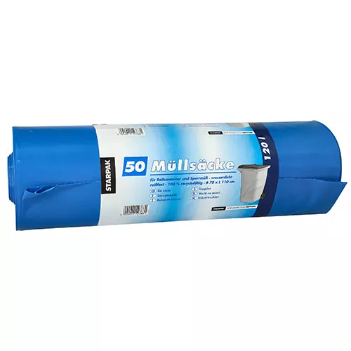 Starpak 12388, Garbage Bags, LDPE 120 L 110 cm x 70 cm, image 1, gallery thumbnail