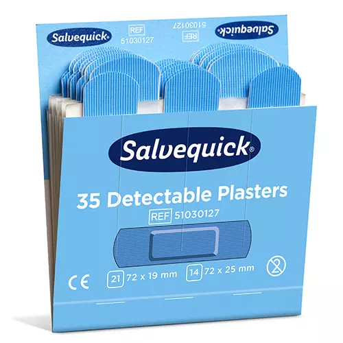 Cederroth 92216, Salvequick Set Detectable Pflaster (35 Stück), Refill, image 1, gallery thumbnail