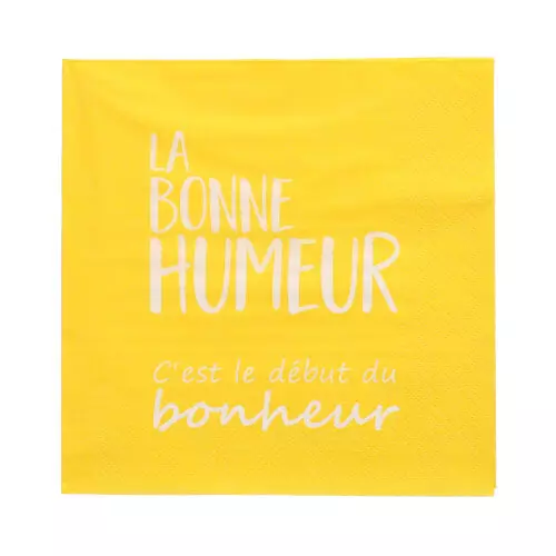 Papstar 90292, Napkins, 3-Ply Quarter-Fold 33 cm x 33 cm La Bonne Humeur, image 2, gallery thumbnail