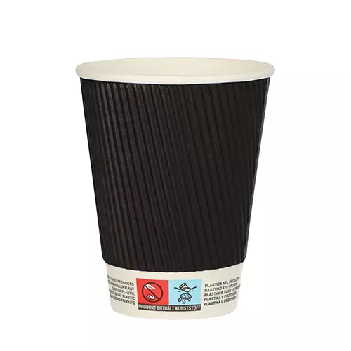 Starpak 86267, To Go Trinkbecher, Pappe 0,3 L Ø 9 cm - 11 cm Ripple Wall, image 1, gallery thumbnail