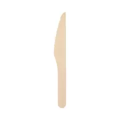 Papstar 89112, Pure Wooden Knife, 16.5 cm