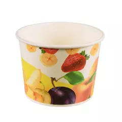 Starpak 90239, Ice Cream Cup, Round Paper 500 ml Ø 11.2 cm - 7.8 cm