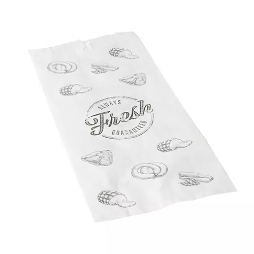 Papstar 82664, Fleischerbeutel, Kraftpapier, gefädelt 28 cm x 14 cm x 6 cm, image 1, gallery thumbnail
