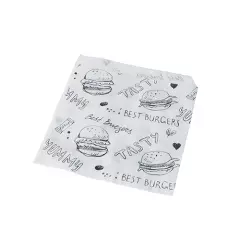 Papstar 11515, Hamburger-Tüten, Pergament-Ersatz 13,5 cm x 13 cm fettdicht