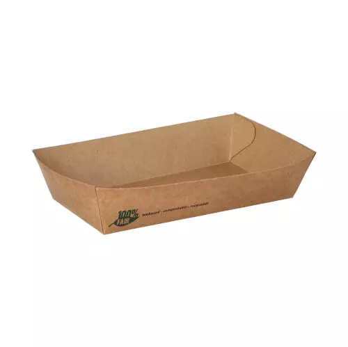 Papstar 87244, Pure Snacktrays, Pappe 3,5 cm x 8,5 cm x 15,5 cm 100% Fair groß, image 1, gallery thumbnail