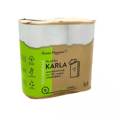 Green Hygiene 97036, Karla Kitchen Roll Ø 13.8 cm - 22 cm x 24.1 cm 100 Sheets, 3-Ply