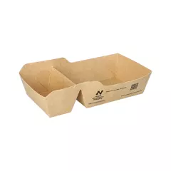 Conpax (LM) 97060, Conpax (LM) Snack Trays, Cardboard Notpla 3.5 cm x 7 cm x 14.5 cm
