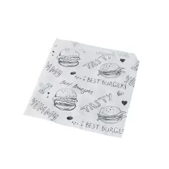 Papstar 89178, Hamburger Bags 13 cm x 13 cm