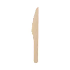 Papstar 89118, Pure Knife, Wood 16.5 cm Waxed