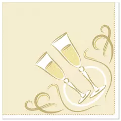 Papstar 86297, Royal Collection Quarter-Fold Napkins 40 cm x 40 cm Festive Moments