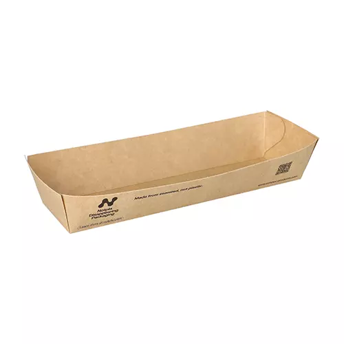 Conpax (LM) 97059, Conpax (LM) Snack Trays, Cardboard Notpla 3.5 cm x 5 cm x 18.5 cm, image 1, gallery thumbnail