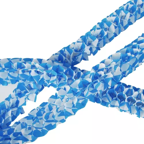Papstar 19226, Paper Garland Ø 8 cm - 2 m Bavarian-Blue - Mini Flame-Retardant, image 1, gallery thumbnail