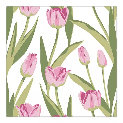 Papstar 87368, Napkins, 3-Ply Quarter-Fold 33 cm x 33 cm Tulip, image 1, gallery thumbnail