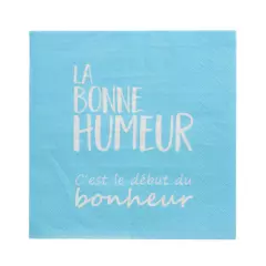 Papstar 90292, Napkins, 3-Ply Quarter-Fold 33 cm x 33 cm La Bonne Humeur