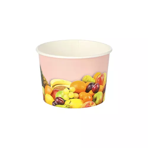 Starpak 12192, Eisbecher, Pappe rund 150 ml Ø 7,7 cm - 5,5 cm Früchte, image 1, gallery thumbnail